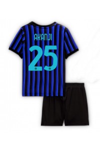 Fotbalové Dres Inter Milan Manuel Akanji #25 Dětské Domácí Oblečení 2025-26 Krátký Rukáv (+ trenýrky)